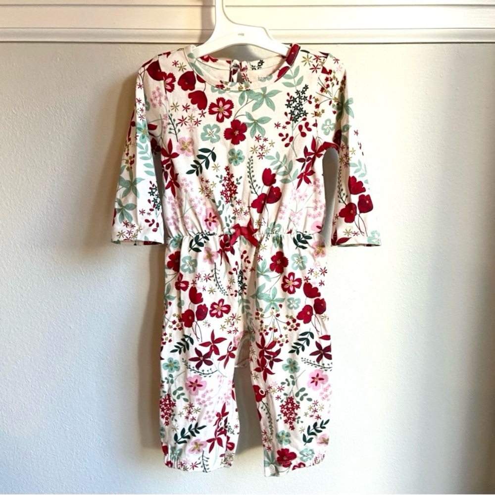 Carters floral jumpsuit size 9 month